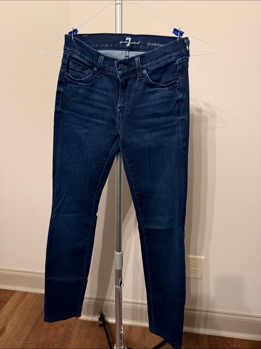 7 For All Mankind Dark Indigo Skinny Jeans
